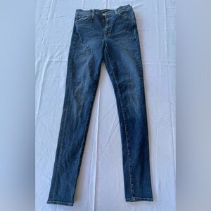 Joe's Jeans Women's Dark Blue High Rise Skinny Jeans